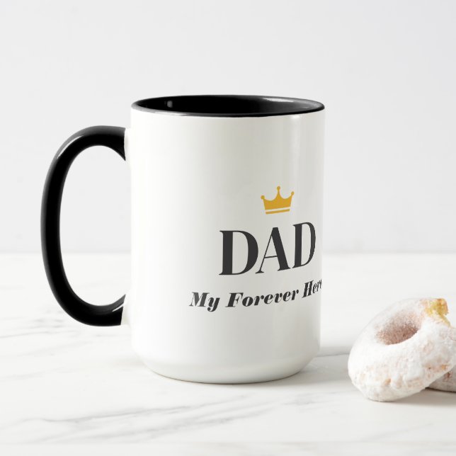 Caneca Presente com Nome Personalizado para o Pai  (Com Donut)