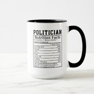 Caneca Presente da Campanha de Fatos Nutricionais de Polí