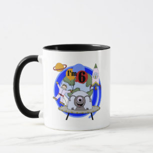 Caneca Presente de 6º Aniversário do Espaço Sideral Camis