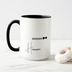 Caneca Presente de Agradecimento ao Padrinho com Letra El