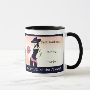 Caneca Presente de aniversário de 40 anos Funky barato d