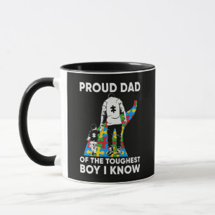 Caneca Presente de aniversário de quebra-cabeça do pai pa