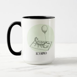 Caneca Presente de Aniversário do Zodíaco Escorpião Discr