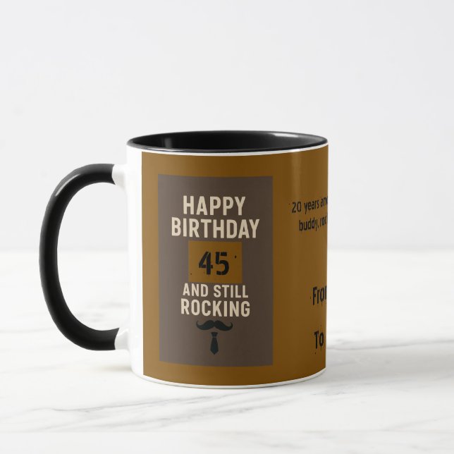 Caneca Presente de Aniversário Masculino (Esquerda)