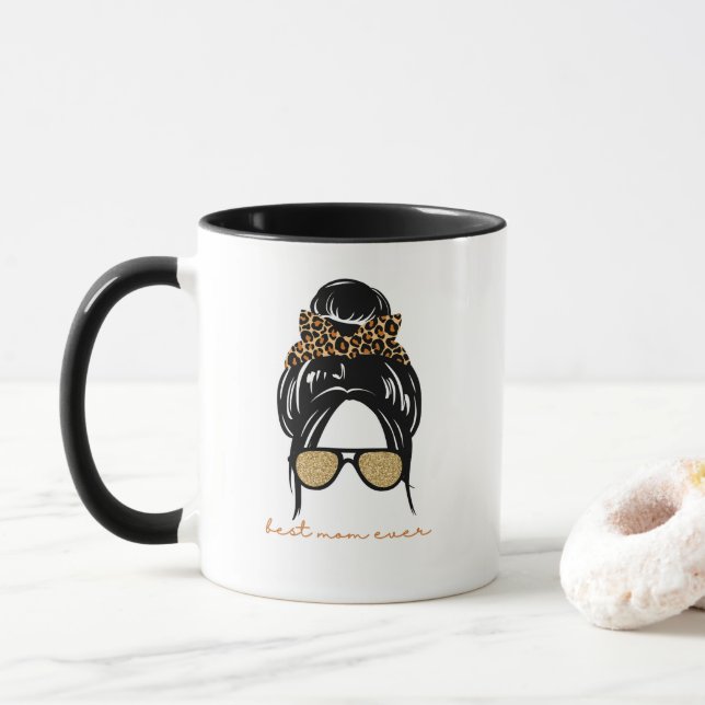 Caneca Presente de aniversário 'Melhor Mãe do Mundo' Dia  (Com Donut)