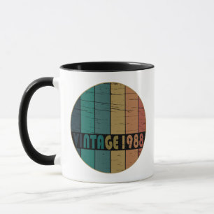 Caneca Presente de aniversário vintage nascido em 1988