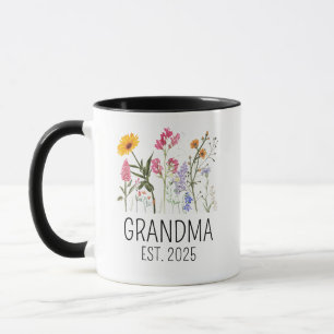 Caneca Presente de Anúncio de Gravidez Avós Novo Avô