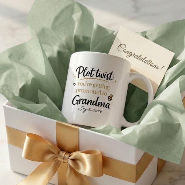 Caneca Presente de Anúncio de Gravidez para a Mamãe (Criador carregado)