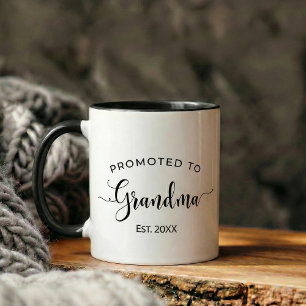 Caneca Presente de Anúncio de Gravidez para Avó