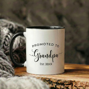 Caneca presente de anúncio de gravidez para avô
