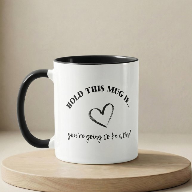 Caneca Presente de Anúncio de Gravidez para o Pai (Criador carregado)