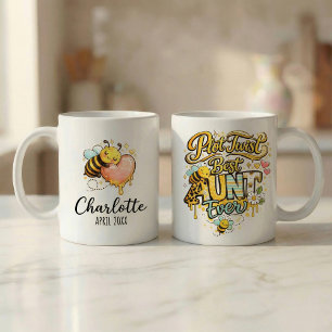 Caneca Presente de Anúncio de Gravidez para Tia com Revir