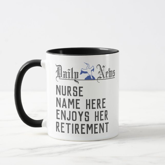 Caneca Presente de Aposentadoria para uma Enfermeira (Esquerda)