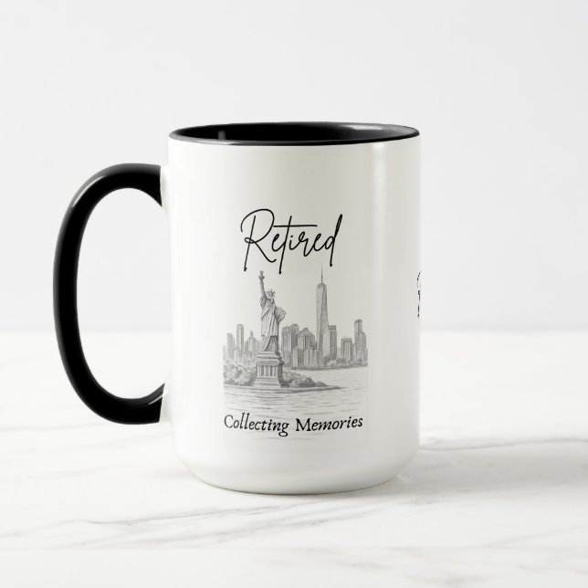 Caneca Presente de Aposentadoria para Viajantes (Esquerda)