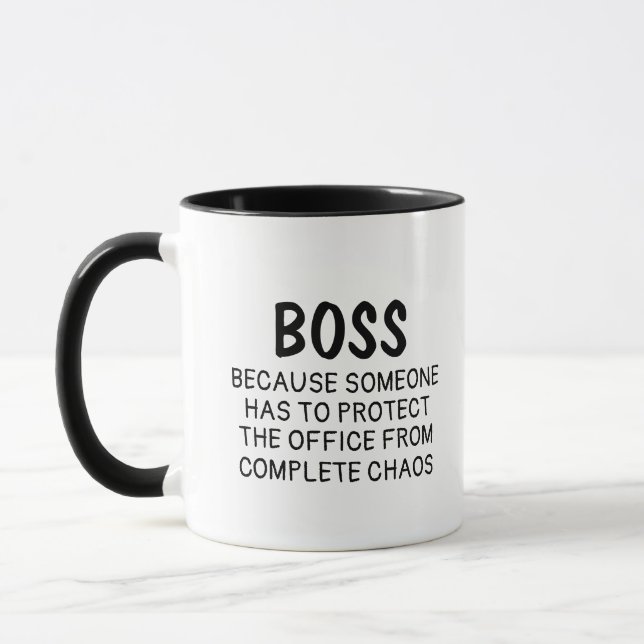 Caneca Presente de Apreciação ao Chefe Engraçado, Anivers (Esquerda)