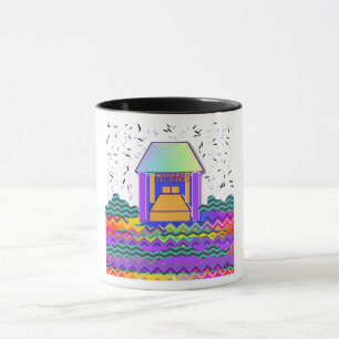 Caneca Presente de Aquecimento da Casa Bebida Logo HOME