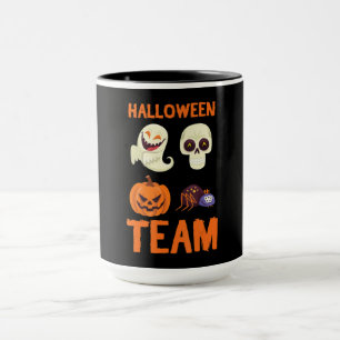 Caneca Presente de aranha   Equipe de Halloween Pumpkin G