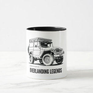 Caneca Presente de Aventura de Campanha Land Cruiser FJ