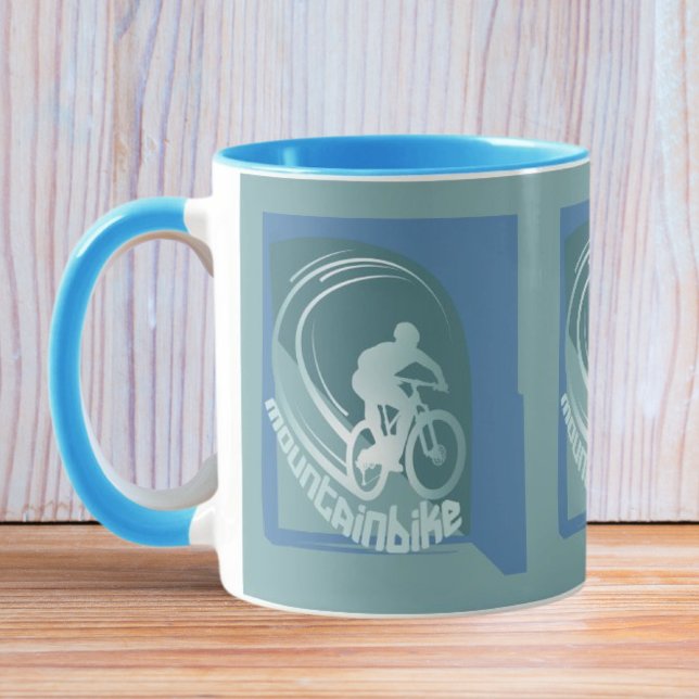 Caneca Presente de bicicleta Monttainbike MTB Mountain (Criador carregado)
