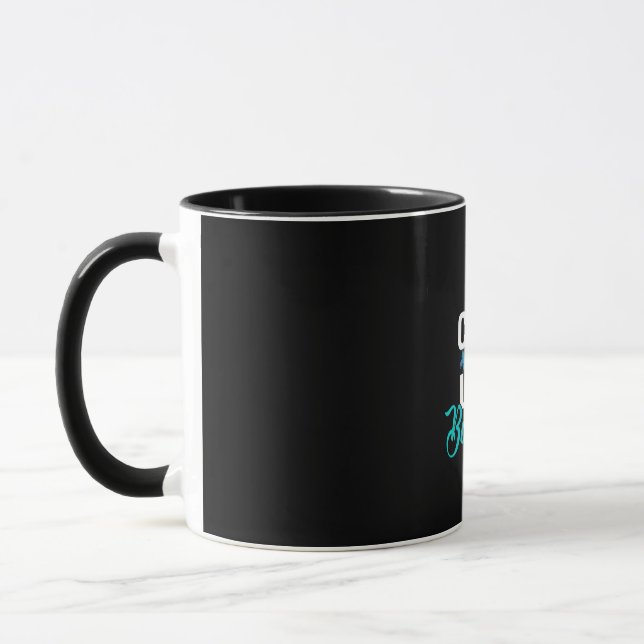 Caneca Presente de borboleta | Mantenha A Calma E A Borbo (Esquerda)