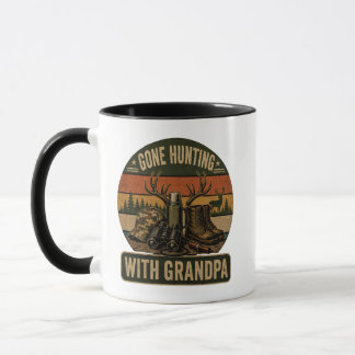 Caneca Presente de Caça para Vovô Caçador Vintage