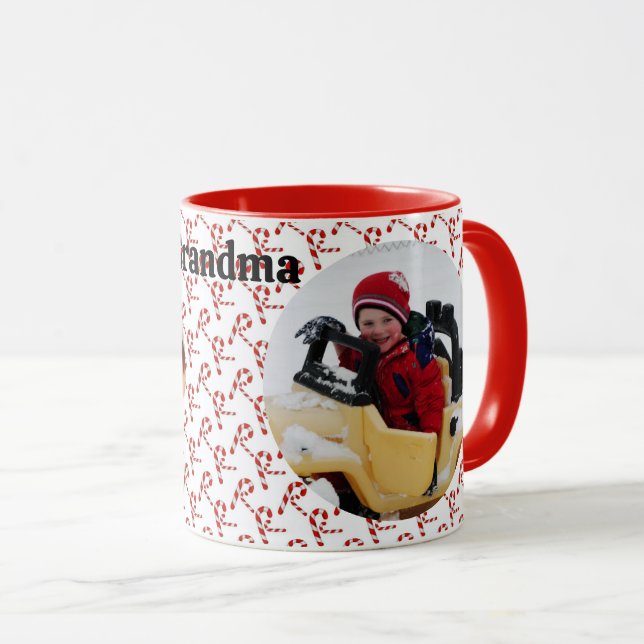 Caneca Presente de Café de Natal de Cane 2 Fotografias (Frente Esquerda)