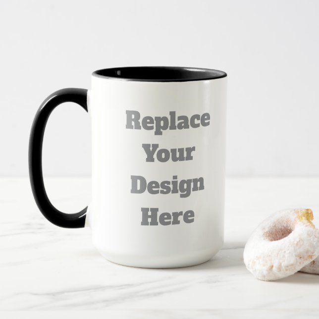 Caneca Presente de Casamento Personalizado – Crie o Seu P (Com Donut)