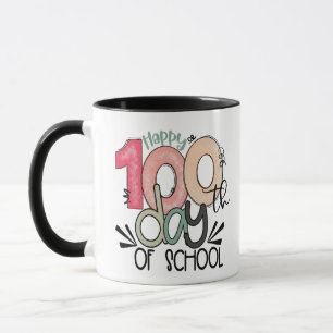 Caneca Presente de celebração de 100 dias de aula