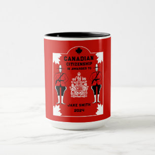 Caneca Presente de celebração de cidadania canadense