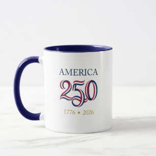 Caneca Presente de Celebração do 250º Aniversário da Amér