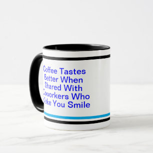 Caneca Presente de Citação de Trabalho Positivo para Cole