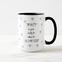 Caneca Presente de Citação Floral Positiva Para Ela Ele A