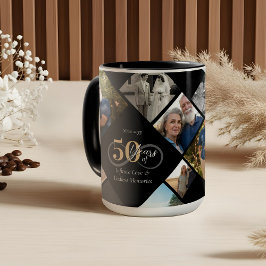 Caneca Presente de Colagem de Fotos de Amor Infinito de 5