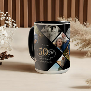 Caneca Presente de Colagem de Fotos de Amor Infinito de 5