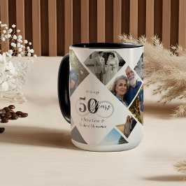 Caneca Presente de Colagem de Fotos de Amor Infinito de 5