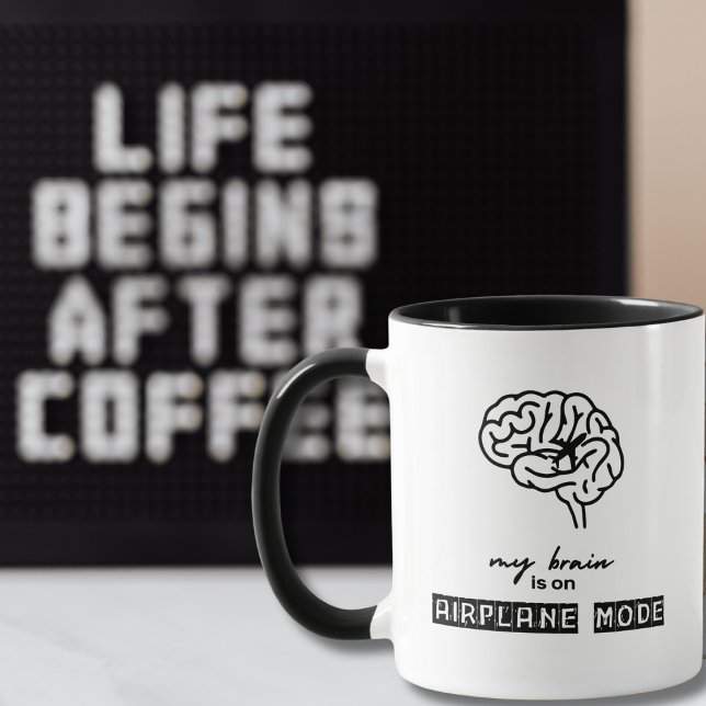 Caneca Presente de Colega de Trabalho Engraçado Meu Céreb (Criador carregado)