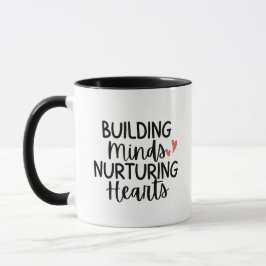 Caneca Presente de 'Construindo Mentes, Nutriendo Coraçõe