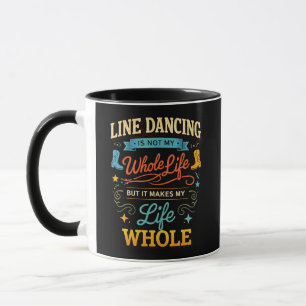Caneca Presente de Dança em Linha para Dançarino de Toda