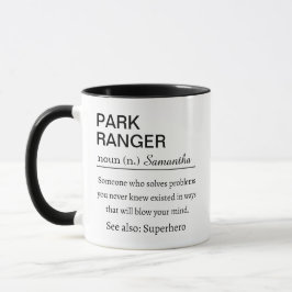 Caneca Presente de Definição de Guarda Florestal Personal