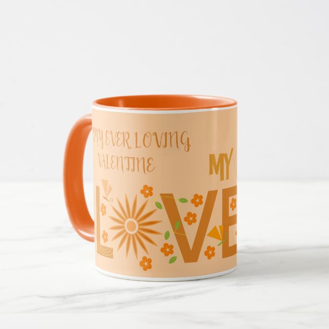 Caneca PRESENTE DE dia de os namorados, ESPOSA, MARIDO (Frente Esquerda)