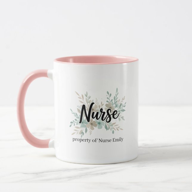 Caneca Presente de Escola de Enfermagem Graduada em Enfer (Esquerda)