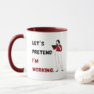 Caneca presente de escritório único com citação engraçada