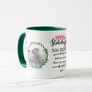 Caneca Presente de Feriado para Mamãe DOG ou Pai adiciona