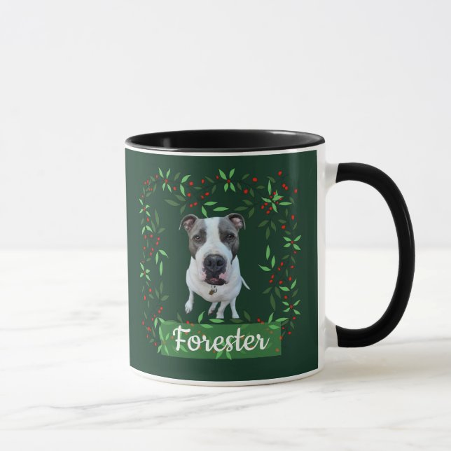 Caneca Presente de férias com foto de animal de estimação (Direita)