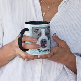 Caneca Presente de férias com padrão de floco de neve com