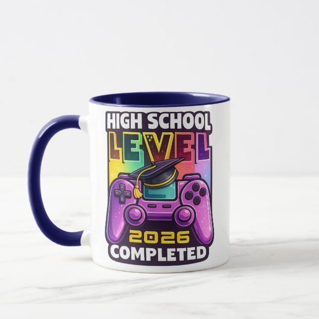 Caneca Presente de Formatura do Ensino Médio para Gamer - (Esquerda)