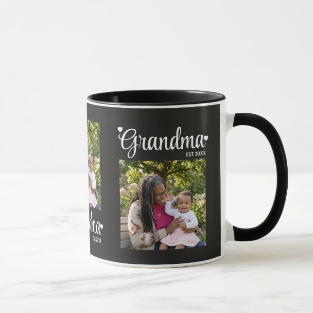 Caneca Presente de Foto da Mamãe com Roteiro Estabelecido (Direita)