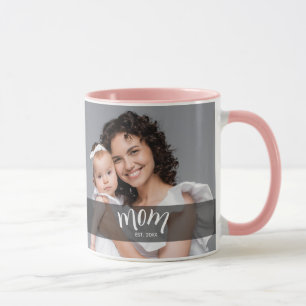 Caneca Presente de Foto Estabelecido pela Mamãe para Nova