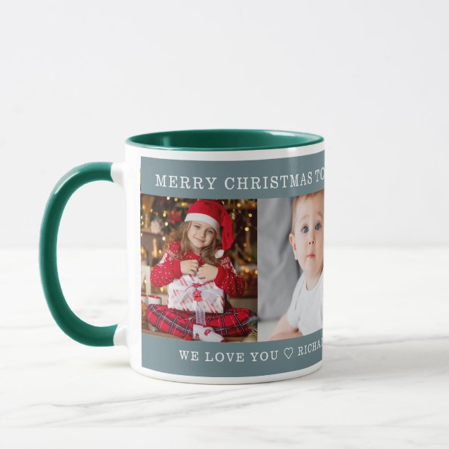 Caneca Presente de Foto Personalizado Melhor Avô Natal Ve (Esquerda)