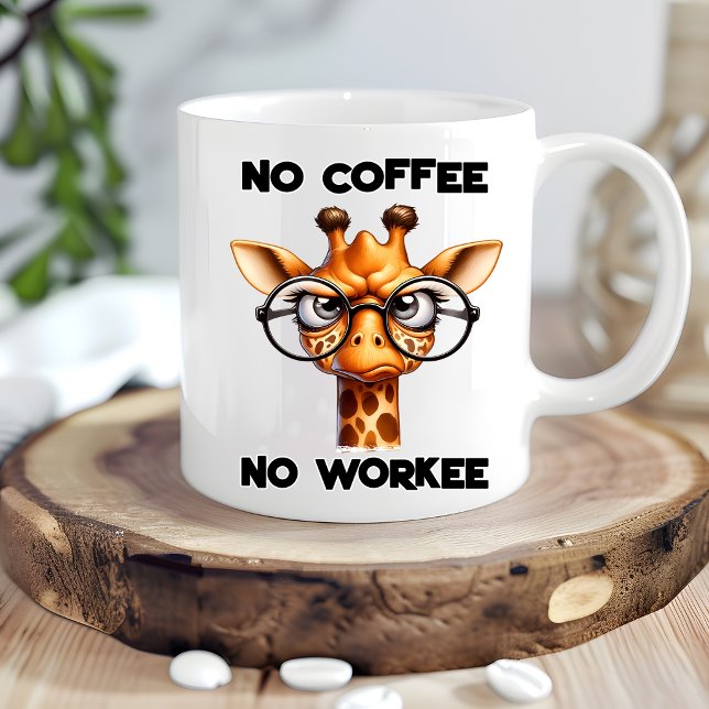 Caneca Presente de Humor de Girafa Engraçada - Design Can (Criador carregado)